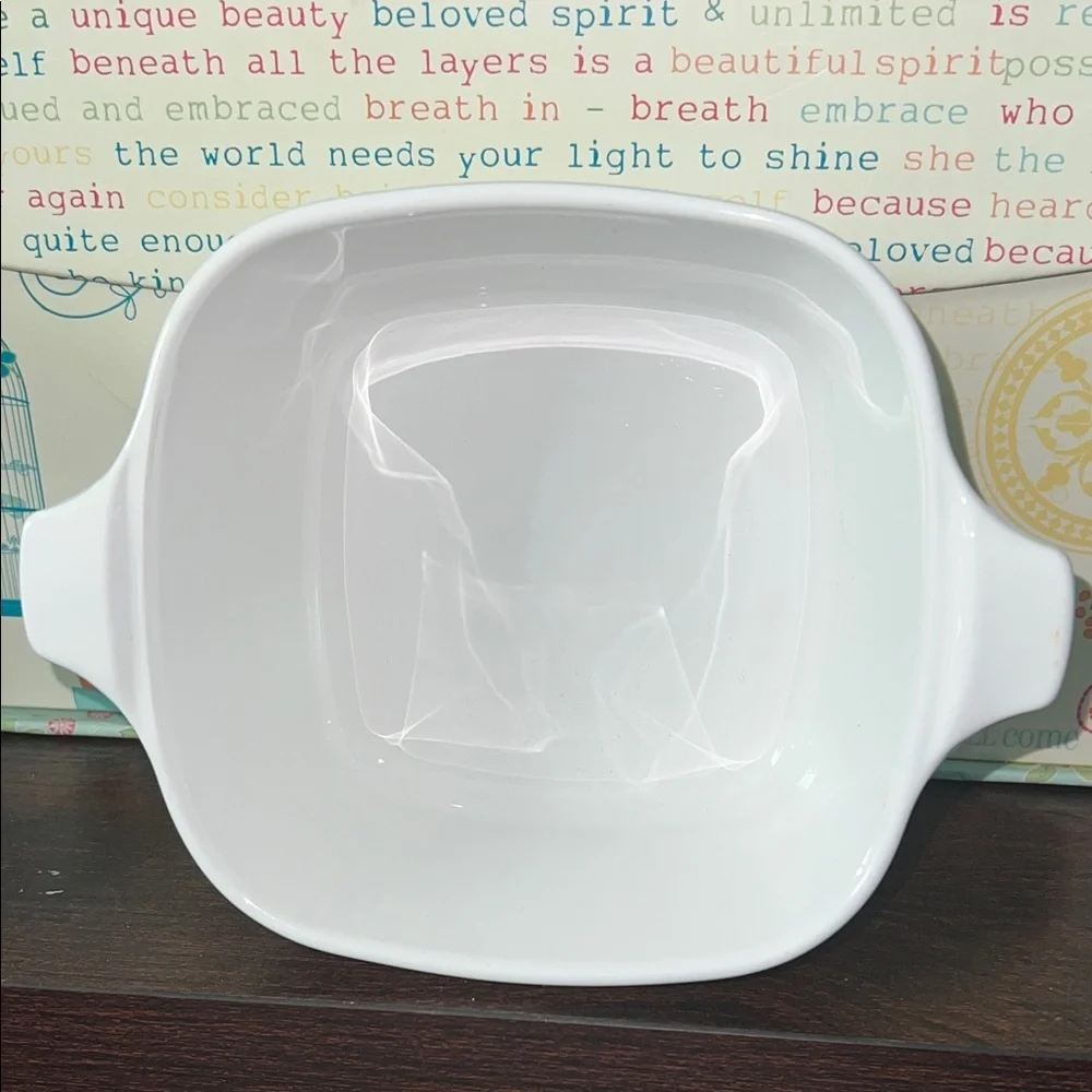 Vintage Corningware Baking Dish Blue Corn Flower Design $12 2 3/4 cup capacity